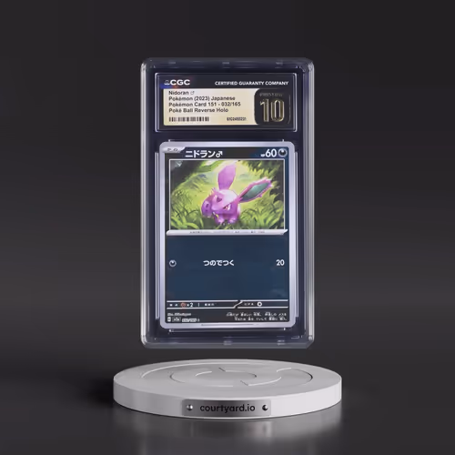 2023 Pokémon Card 151 #032/165 Nidoran â?? - Reverse Holo Poké Ball (CGC 10 PRISTINE)