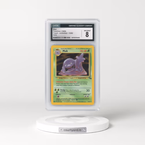 1999 Fossil #13/62 Muk - Galaxy Star Holo (CGC 8 NM-MT)