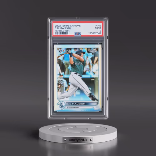 2022 Topps Chrome #149 Cal Raleigh - Refractor (PSA 9 MINT)