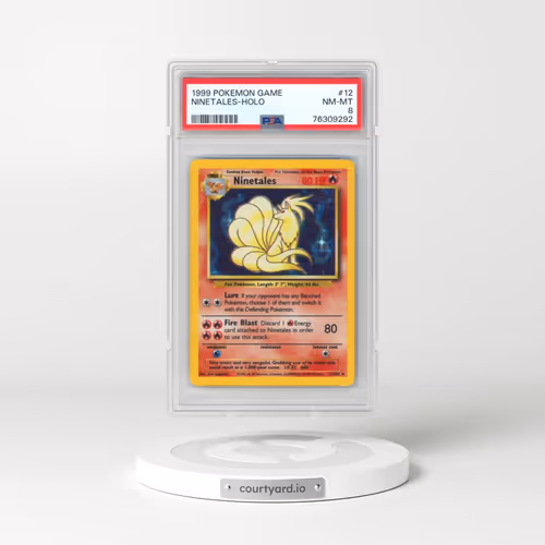 1999 Pokémon Game #12 Ninetales - Holo (PSA 8 NM-MT)