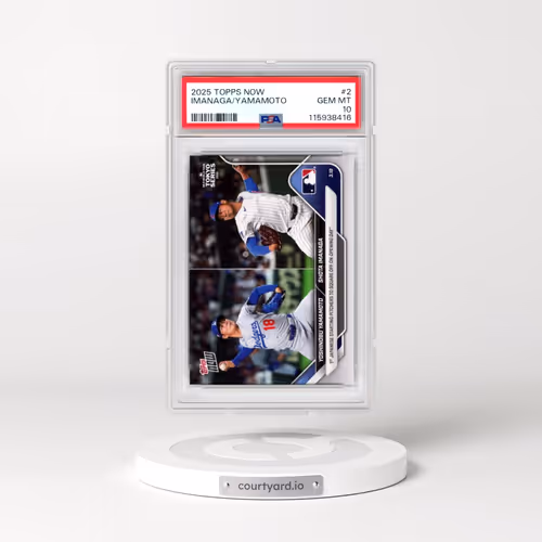 2025 Topps Now #2 Shota Imanaga/Yoshinobu Yamamoto (PSA 10 GEM MINT)