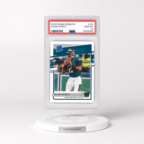2020 Panini Donruss #314 Jalen Hurts (PSA 10 GEM MINT)