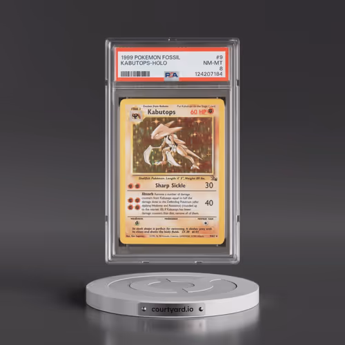 1999 Pokémon Fossil #9 Kabutops - Holo (PSA 8 NM-MT)
