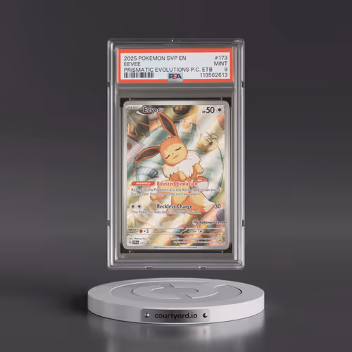 2025 Pokémon Svp EN-SV Black Star Promo #173 Eevee - Prismatic Evolutions Pokemon Center Elite Train