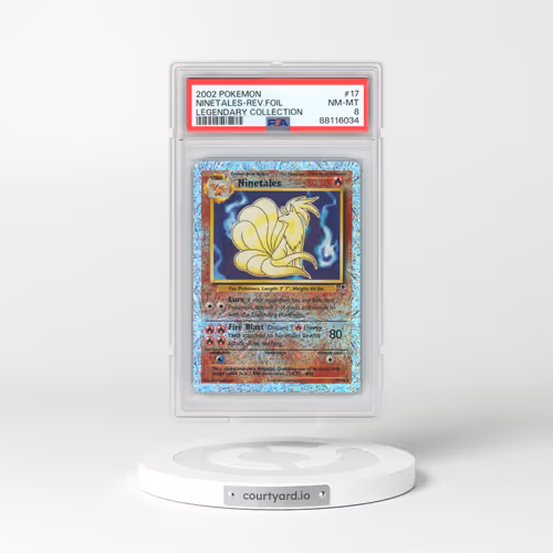 2002 Pokémon Legendary Collection #17 Ninetales - Reverse Foil (PSA 8 NM-MT)