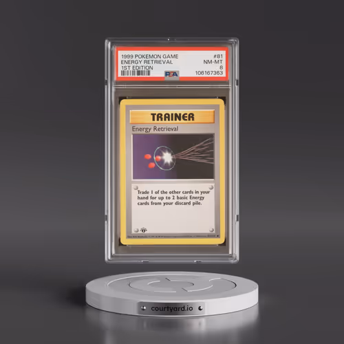 1999 Pokémon Game #81 Energy Retrieval - 1st Edition (PSA 8 NM-MT)