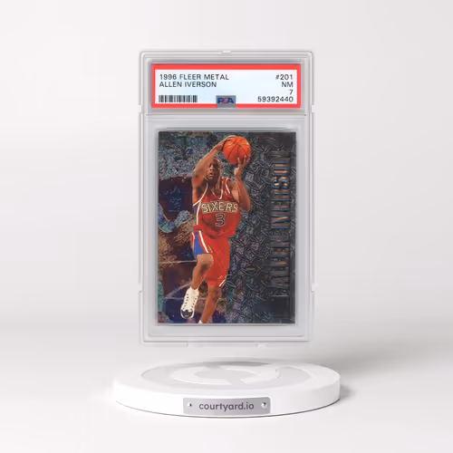 1996 Metal #201 Allen Iverson (PSA 7 NM)