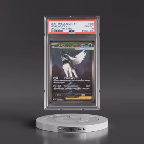 2025 Pokémon M1l-Mega Brave #089 Mega Absol EX - Holo Special Art Rare (PSA 10 GEM MINT)