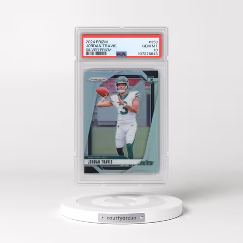 2024 Panini Prizm #359 Jordan Travis - Silver Prizm (PSA 10 GEM MINT)
