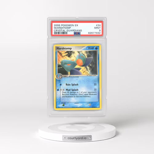 2006 EX Crystal Guardians #24 Marshtomp (PSA 9 MINT)