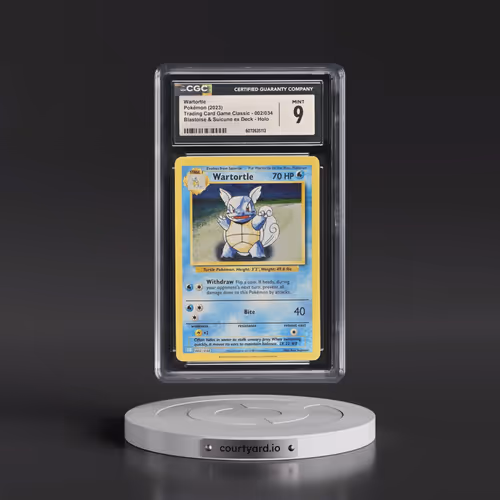 2023 Pokémon Clb-Trading Card Game Classic Blastoise & Suicune EX Deck #002 Wartortle (CGC 9 MINT)