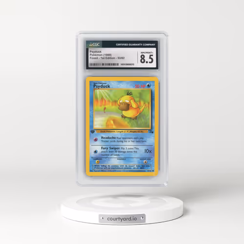 1999 Fossil #53/62 Psyduck - 1st Edition 1st Edition (CGC 8.5 NM-MT+)