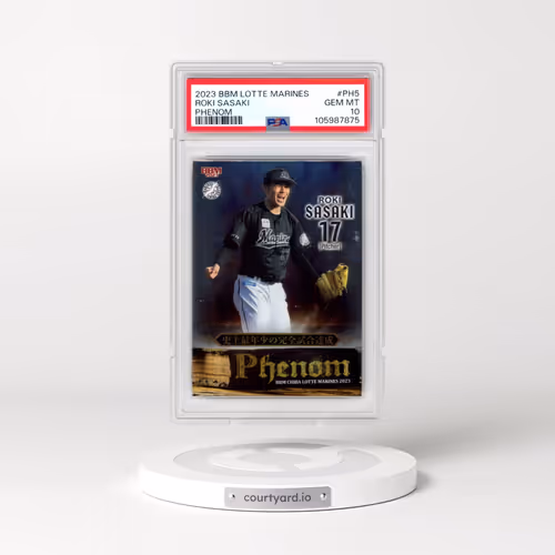 2023 BBM Chiba Lotte Marines Phenom #PH5 Roki Sasaki (PSA 10 GEM MINT)