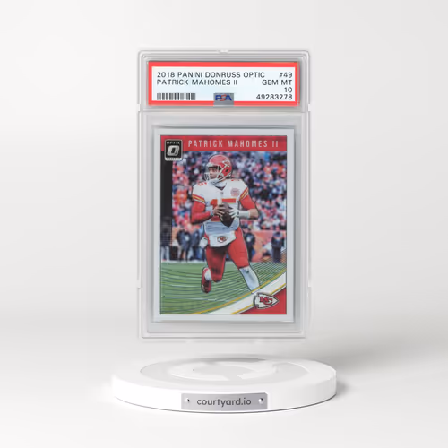 2018 Panini Donruss Optic #49 Patrick Mahomes II (PSA 10 GEM MINT)