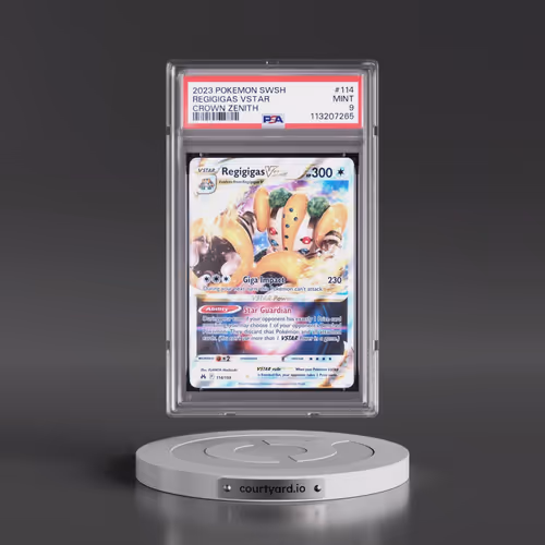 2023 Pokémon Sword and Shield Crown Zenith #114 Regigigas Vstar (PSA 9 MINT)