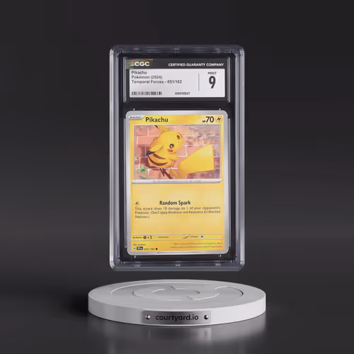 2023 Temporal Forces - TEF EN #051/162 Pikachu - (Non Holo) (CGC 9 MINT)