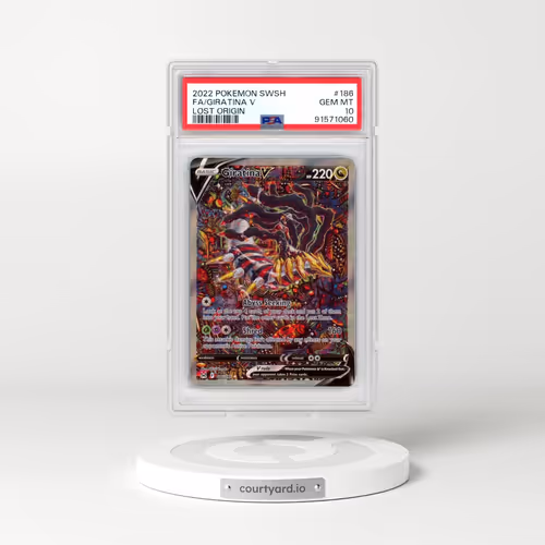 2022 Pokémon Sword & Shield Lost Origin #186 Giratina V - Holo Full Art (PSA 10 GEM MINT)