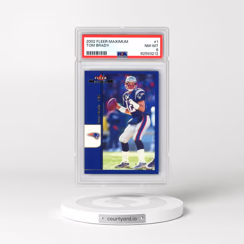 2002 Fleer Maximum #1 Tom Brady (PSA 8 NM-MT)