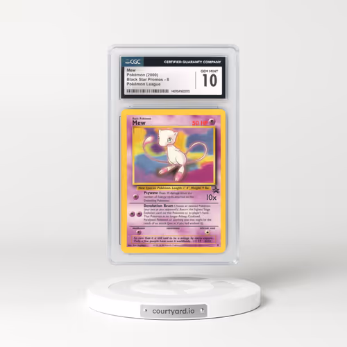 1999 Black Star Promos #8 Mew - Pokémon League (CGC 10 GEM MINT)