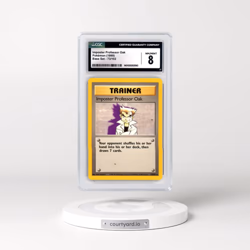 1999 Base Set #73/102 Imposter Professor Oak (CGC 8 NM-MT)