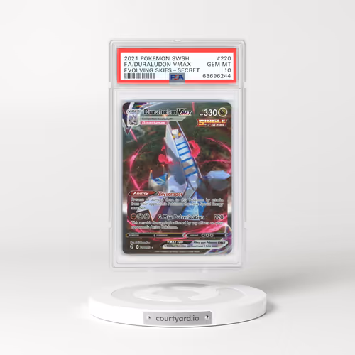 2021 Evolving Skies #220 Duraludon VMAX - Full Art Holo (PSA 10 GEM MINT)