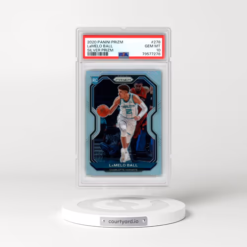 2020 Panini Prizm #278 LaMelo Ball - Silver Prizm (PSA 10 GEM MINT)