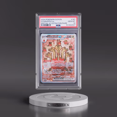 2024 Pokémon Scr EN-Stellar Crown #167 Hydrapple EX - Holo Special Illustration Rare (PSA 10 GEM MIN