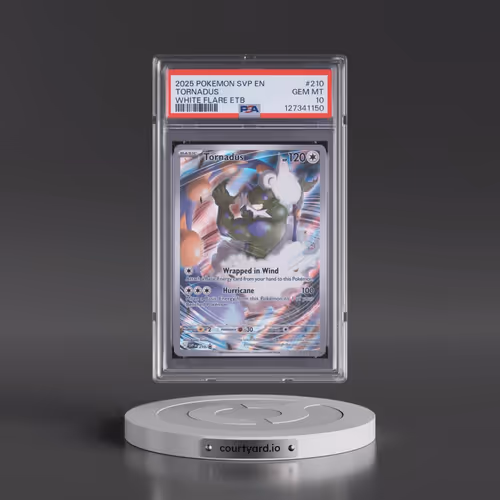 2025 Pokémon Svp EN-SV Black Star Promo #210 Tornadus - White Flare Elite Trainer Box (PSA 10 GEM MI