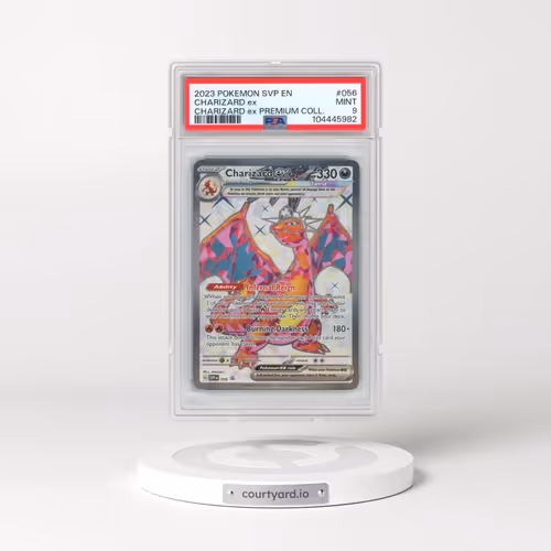 2023 Pokémon Svp EN-SV Black Star Promo #056 Charizard EX - Holo Charizard EX Premium Collection (PSA 9 MINT)