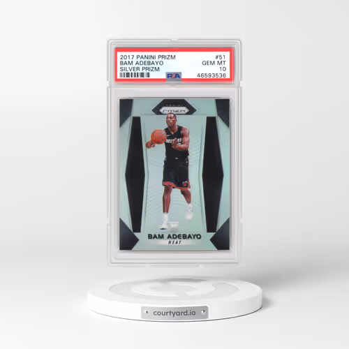 2017 Panini Prizm #51 Bam Adebayo - Silver Prizm (PSA 10 GEM MINT)