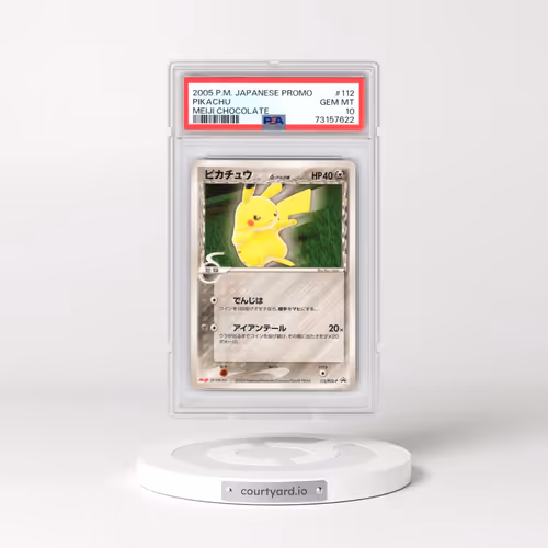 2005 Pokémon Promo #112 Pikachu - Meiji Chocolate (PSA 10 GEM MINT)