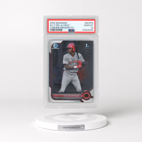 2022 Bowman Chrome Prospects #BCP50 Elly de La Cruz (PSA 10 GEM MINT)