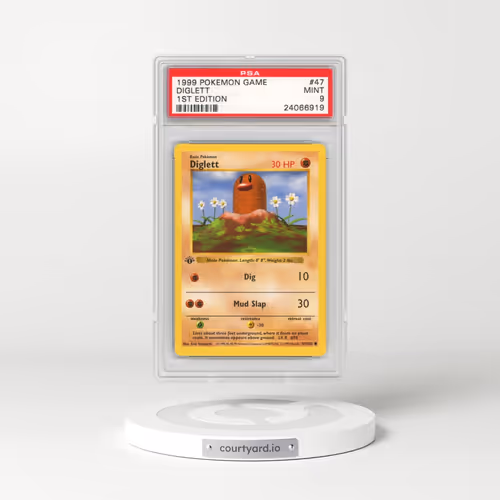 1999 Pokémon Game #47 Diglett - 1st Edition (PSA 9 MINT)
