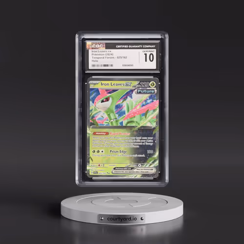 2024 Pokémon Tef EN-Temporal Forces #025 Iron Leaves EX - Holo (CGC 10 GEM MINT)