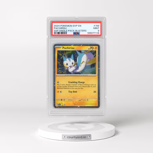 2024 Pokémon Svp EN-SV Black Star Promo #158 Pachirisu - Surging Sparks Single Pack Blisters (PSA 9 MINT)