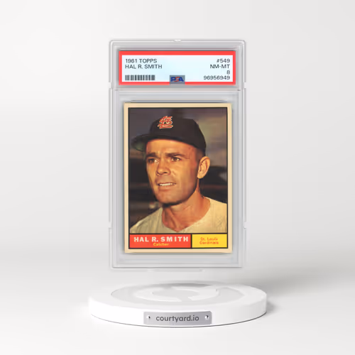 1961 Topps #549 Hal R. Smith (PSA 8 NM-MT)