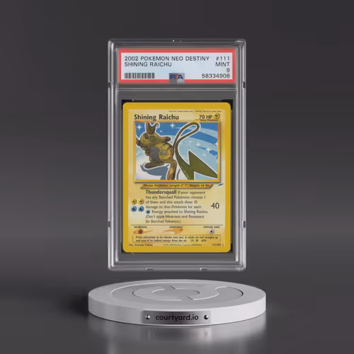 2002 Pokémon Neo Destiny #111 Shining Raichu - Holo (PSA 9 MINT)