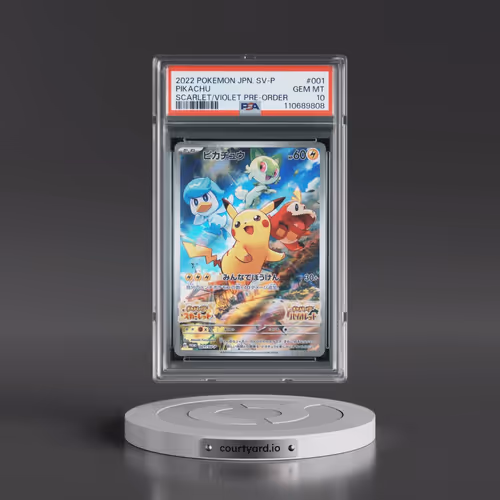 2022 Pokémon SV Promo #001 Pikachu - Scarlet & Violet Pre-Order (PSA 10 GEM MINT)