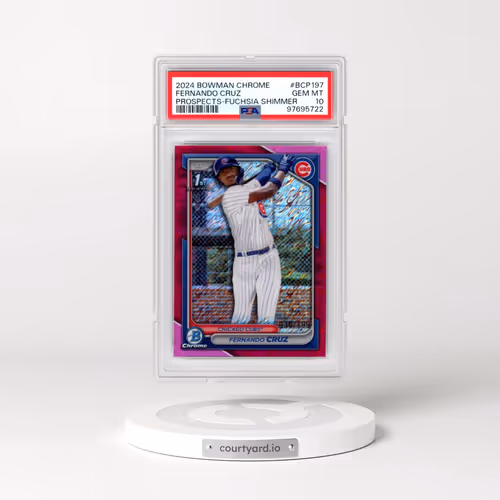 2024 Bowman Chrome Prospects #BCP197 Fernando Cruz - Fuchsia Shimmer (PSA 10 GEM MINT)