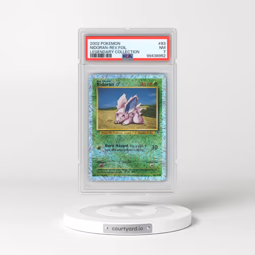 2002 Pokémon Legendary Collection #83 Nidoran - Reverse Foil (PSA 7 NM)