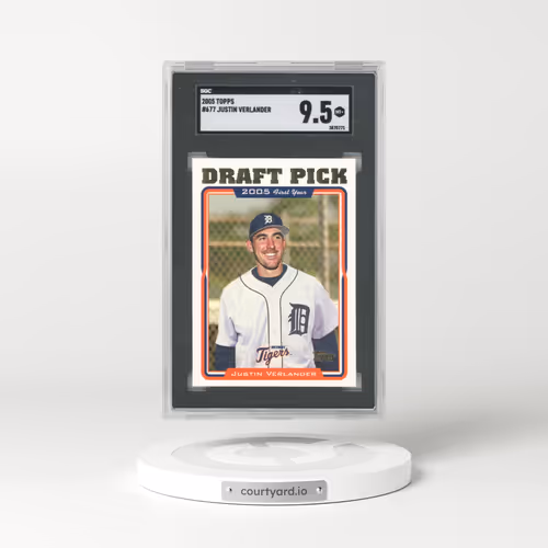 2005 Topps #677 Justin Verlander (SGC 9.5 MINT+)