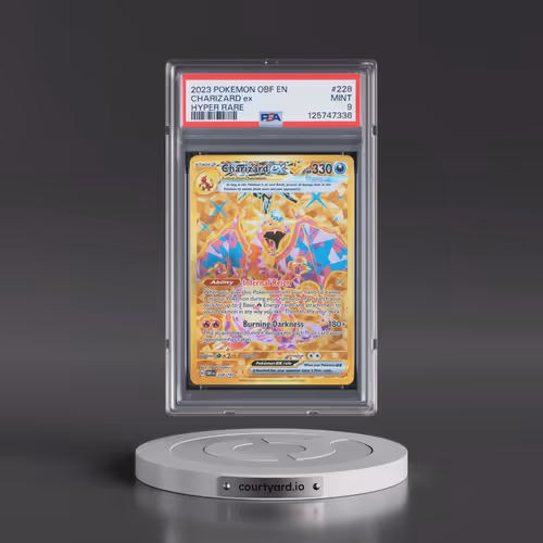 2023 Pokémon Obf EN-Obsidian Flames #228 Charizard EX - Holo Hyper Rare (PSA 9 MINT)