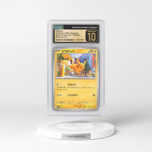 2023 Shiny Treasure ex #055/190 Pikachu - Reverse Holo Digitized (CGC 10 PRISTINE)