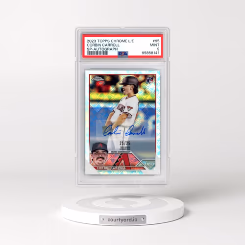2023 Topps Chrome Logofractor Edition #95 Corbin Carroll - SP-Autograph (PSA 9 MINT)