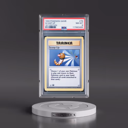 1999 Pokémon Game #78 Scoop Up - 1st Edition (PSA 8 NM-MT)
