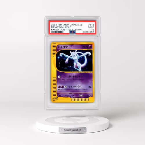2001 Pokémon Expedition #118 Mewtwo - 1st Edition Holo (PSA 9 MINT)