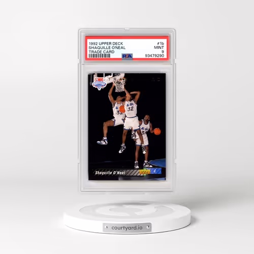1992 Upper Deck #1b Shaquille O'Neal - Trade Card (PSA 9 MINT)