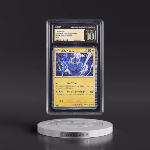 2025 Black Bolt - sv11B #036/086 Thundurus - Line Holo (CGC 10 PRISTINE)