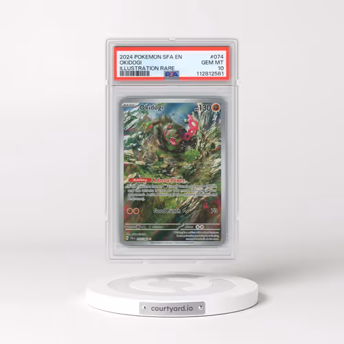2024 Pokémon Sfa EN-Shrouded Fable #074 Okidogi - Illustration Rare (PSA 10 GEM MINT)