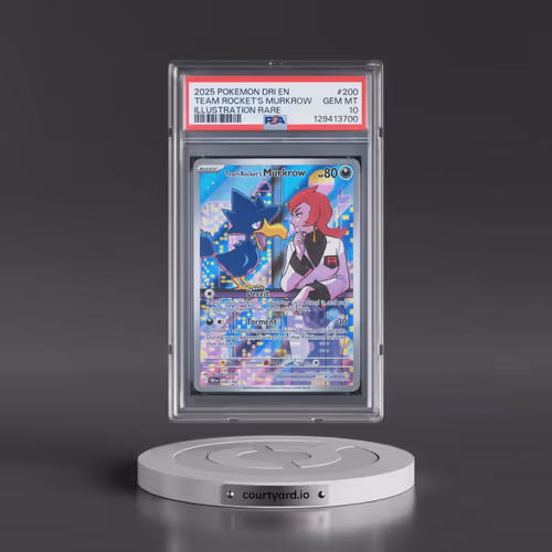 2025 Pokémon Dri EN-Destined Rivals #200 Team Rocket's Murkrow - Illustration Rare (PSA 10 GEM MINT)